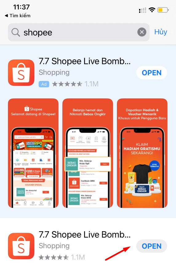 cách tải shopee nước ngoài